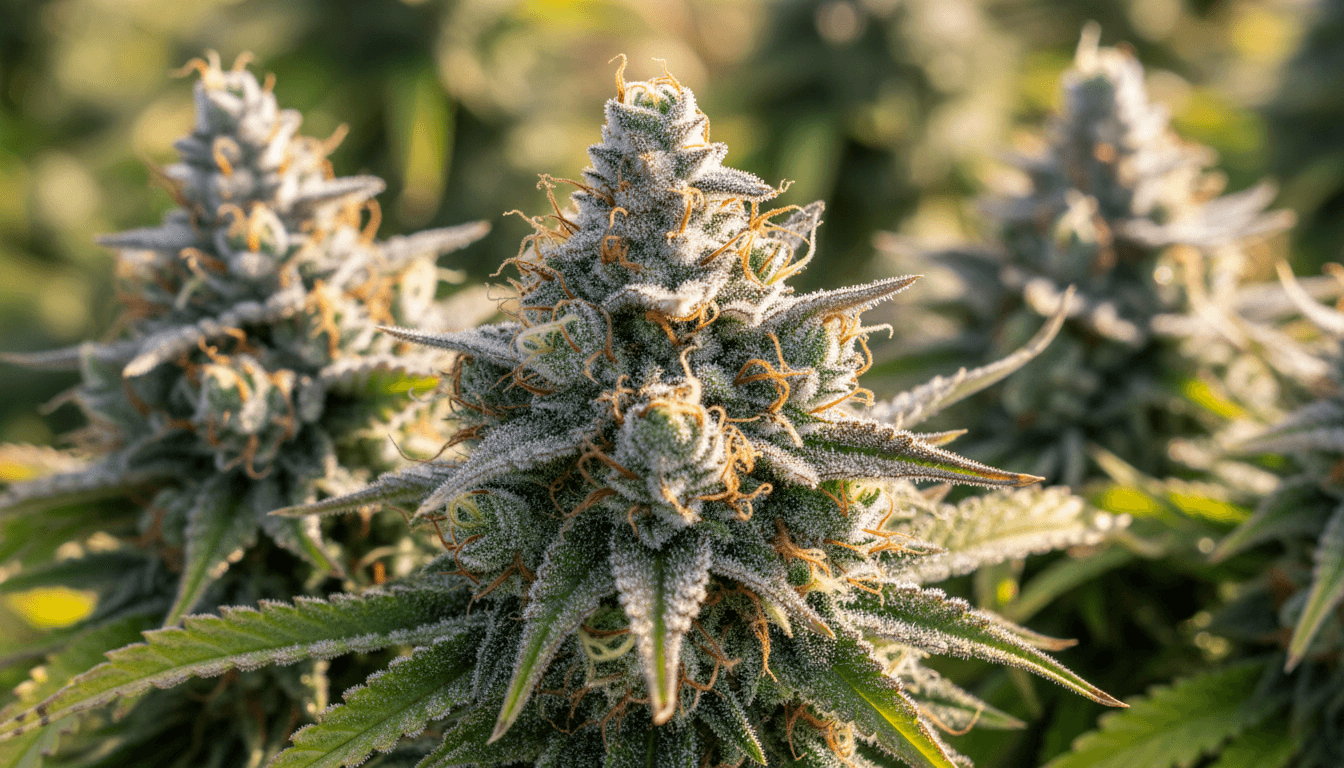 Premium quality cannabis flower detail