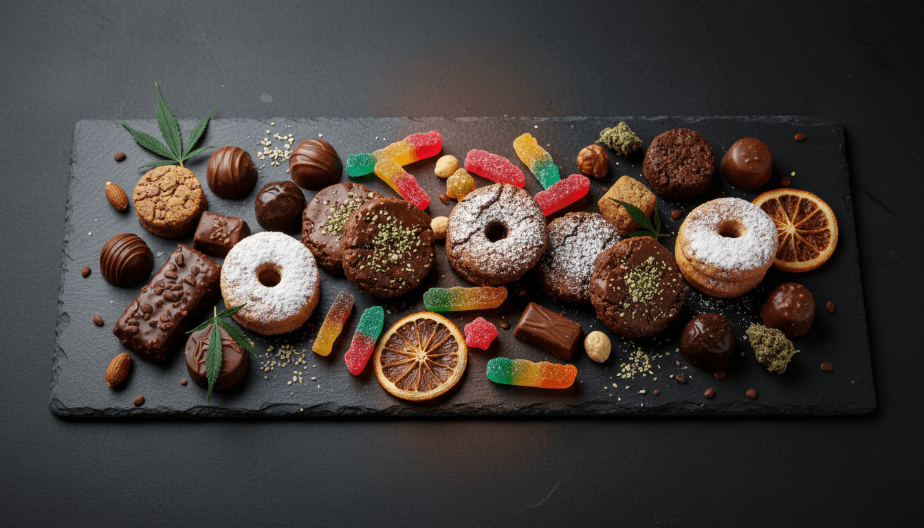 Cannabis edibles selection